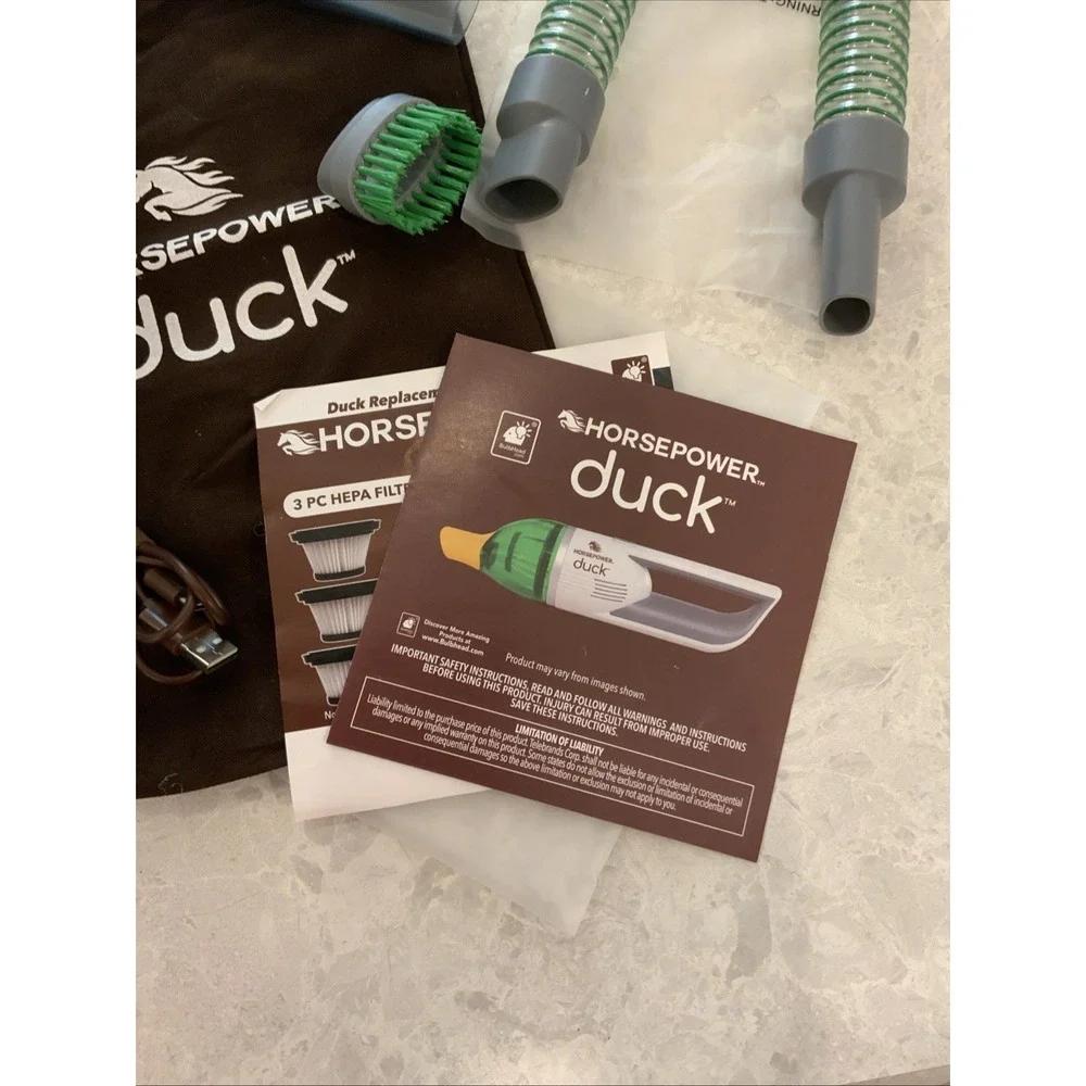 Horsepower Duck Cordless Ultra-Compact Portable Vacuum - R1-4824 - NEW